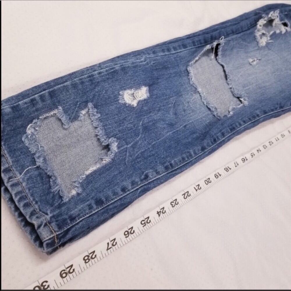 Missguided High Rise Destroyed Ripped Jeans - Picture 7 of 8